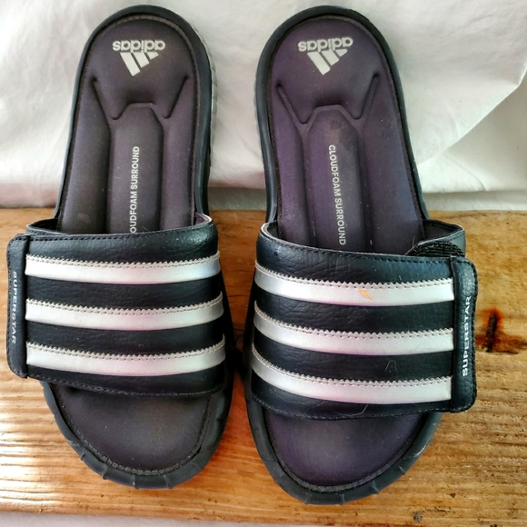 adidas gazelle silver green womens Men's Adilette Cloudfoam Slides main image 1